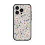 スリムプロテクションプレミアムケース with MagSafe［ 日比谷花壇 - FloralSymphony - ベージュ ］