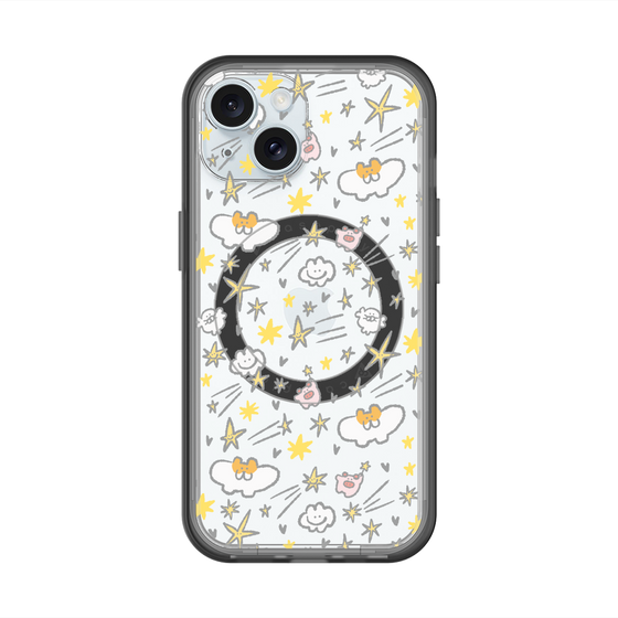 スリムプロテクションプレミアムケース with MagSafe［ もくもくちゃん - スター ］