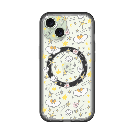 スリムプロテクションプレミアムケース with MagSafe［ もくもくちゃん - スター ］