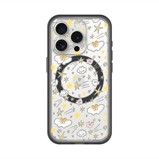 スリムプロテクションプレミアムケース with MagSafe［ もくもくちゃん - スター ］