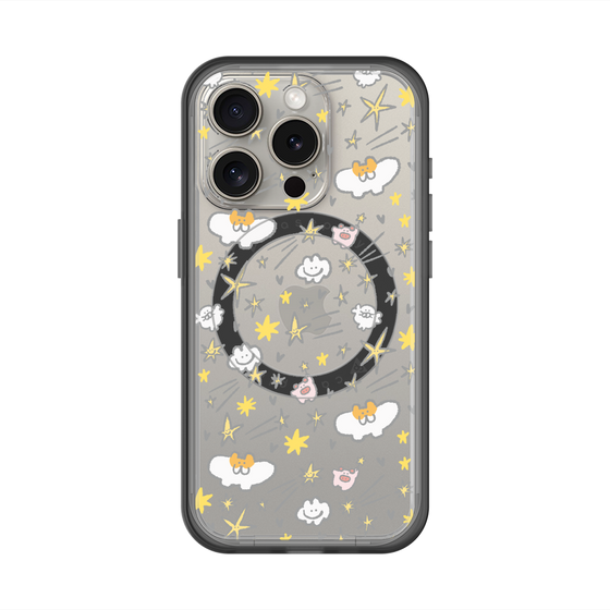 スリムプロテクションプレミアムケース with MagSafe［ もくもくちゃん - スター ］