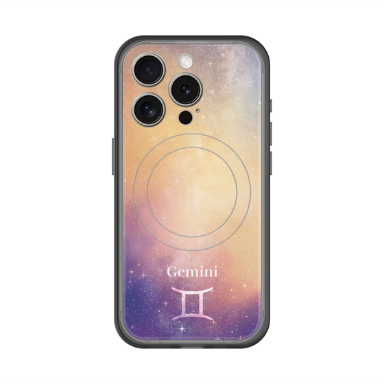 スリムプロテクションプレミアムケース with MagSafe［ STARRY SIGNS - オリジナル - Gemini ］