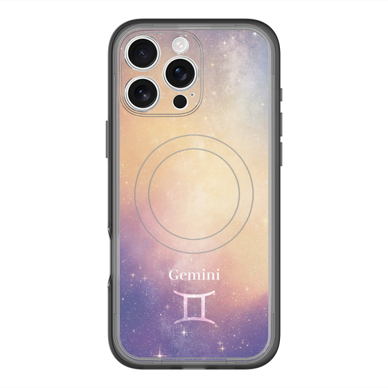 スリムプロテクションプレミアムケース with MagSafe［ STARRY SIGNS - オリジナル - Gemini ］