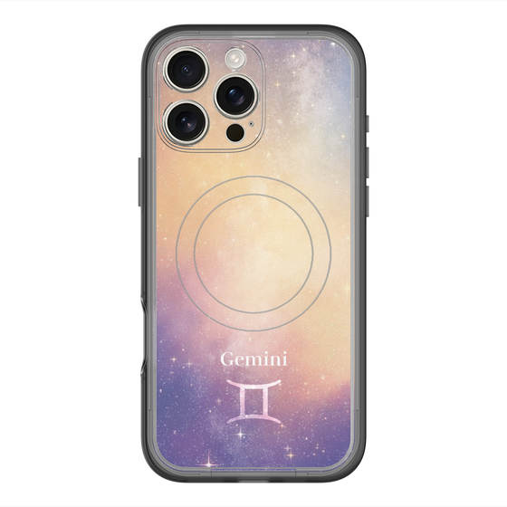 スリムプロテクションプレミアムケース with MagSafe［ STARRY SIGNS - オリジナル - Gemini ］