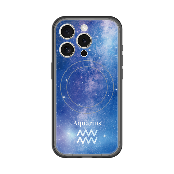 スリムプロテクションプレミアムケース with MagSafe［ STARRY SIGNS - オリジナル - Aquarius ］