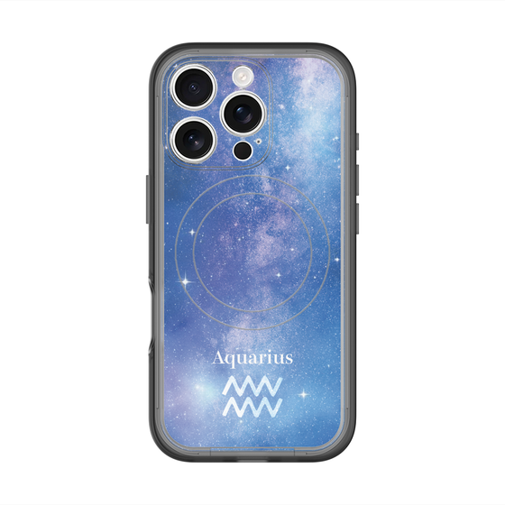 スリムプロテクションプレミアムケース with MagSafe［ STARRY SIGNS - オリジナル - Aquarius ］