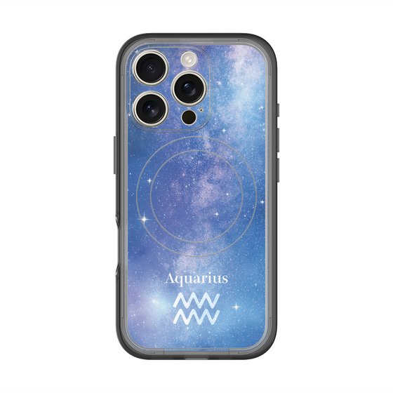 スリムプロテクションプレミアムケース with MagSafe［ STARRY SIGNS - オリジナル - Aquarius ］