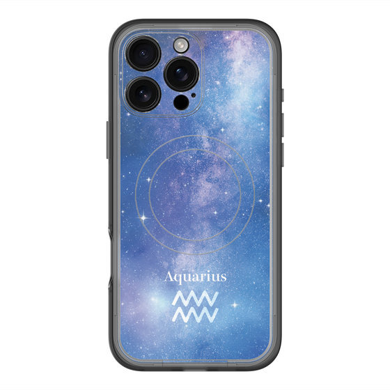 スリムプロテクションプレミアムケース with MagSafe［ STARRY SIGNS - オリジナル - Aquarius ］