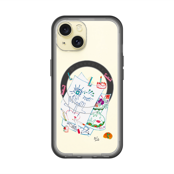スリムプロテクションプレミアムケース with MagSafe［ ELLE - 80 YEARS - MARION CHARLET ］