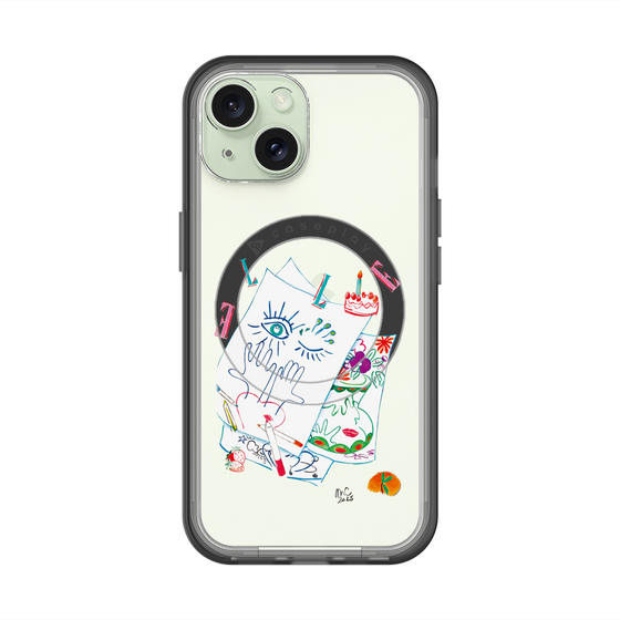 スリムプロテクションプレミアムケース with MagSafe［ ELLE - 80 YEARS - MARION CHARLET ］