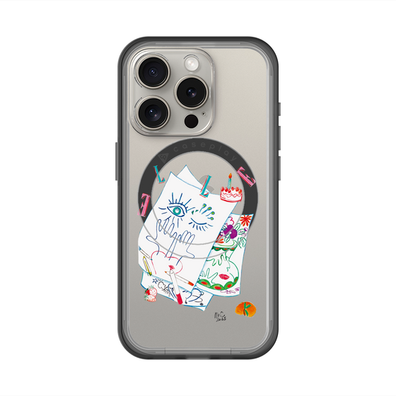 スリムプロテクションプレミアムケース with MagSafe［ ELLE - 80 YEARS - MARION CHARLET ］