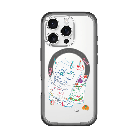 スリムプロテクションプレミアムケース with MagSafe［ ELLE - 80 YEARS - MARION CHARLET ］