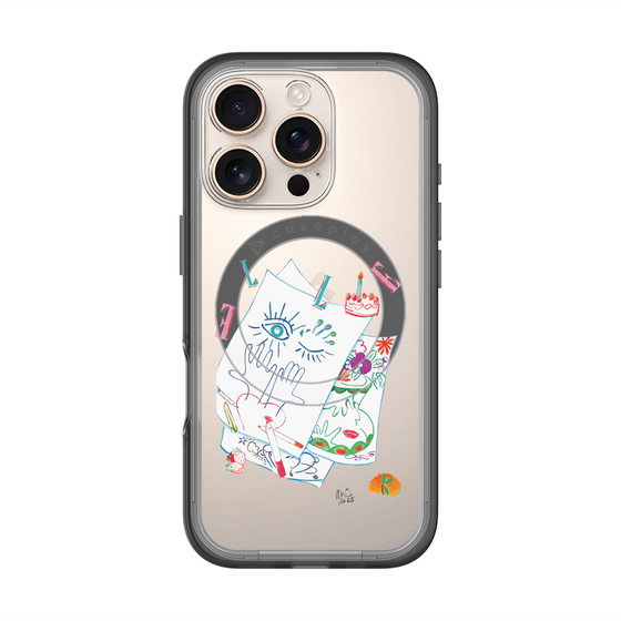 スリムプロテクションプレミアムケース with MagSafe［ ELLE - 80 YEARS - MARION CHARLET ］
