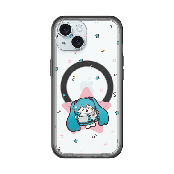 スリムプロテクションプレミアムケース with MagSafe［ しろたん×初音ミク - 初音ミク - しろたん変身 ］