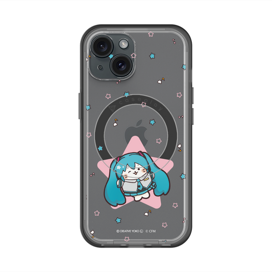 スリムプロテクションプレミアムケース with MagSafe［ しろたん×初音ミク - 初音ミク - しろたん変身 ］