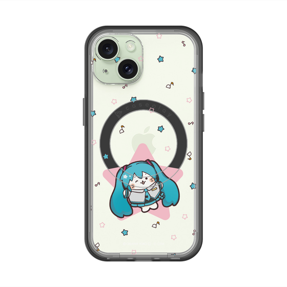スリムプロテクションプレミアムケース with MagSafe［ しろたん×初音ミク - 初音ミク - しろたん変身 ］