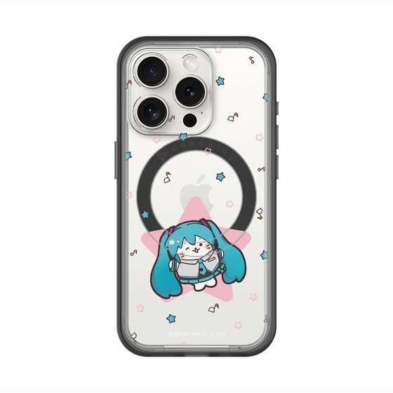 スリムプロテクションプレミアムケース with MagSafe［ しろたん×初音ミク - 初音ミク - しろたん変身 ］