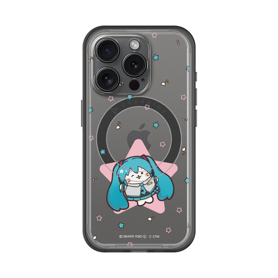 スリムプロテクションプレミアムケース with MagSafe［ しろたん×初音ミク - 初音ミク - しろたん変身 ］