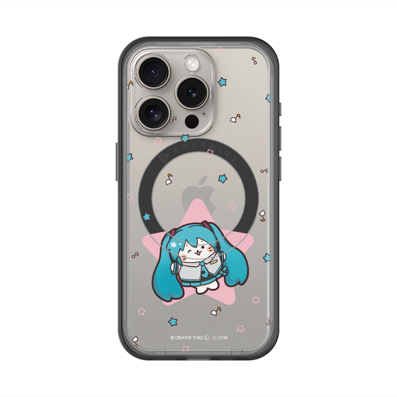 スリムプロテクションプレミアムケース with MagSafe［ しろたん×初音ミク - 初音ミク - しろたん変身 ］