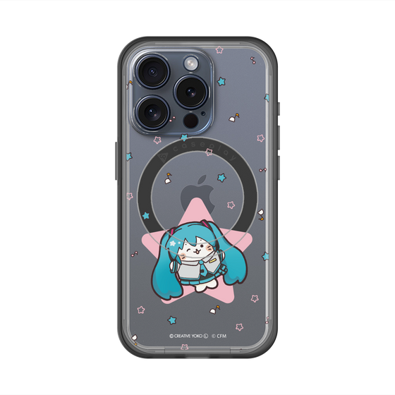 スリムプロテクションプレミアムケース with MagSafe［ しろたん×初音ミク - 初音ミク - しろたん変身 ］