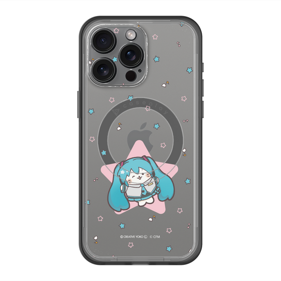 スリムプロテクションプレミアムケース with MagSafe［ しろたん×初音ミク - 初音ミク - しろたん変身 ］