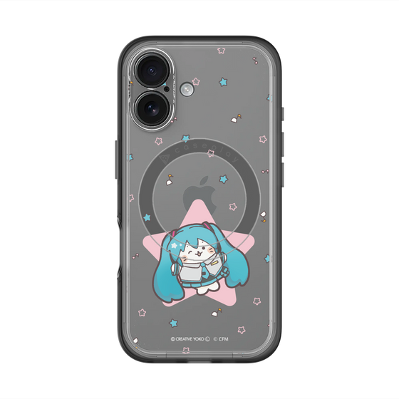 スリムプロテクションプレミアムケース with MagSafe［ しろたん×初音ミク - 初音ミク - しろたん変身 ］
