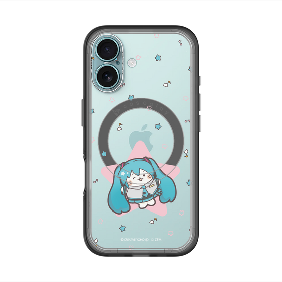 スリムプロテクションプレミアムケース with MagSafe［ しろたん×初音ミク - 初音ミク - しろたん変身 ］