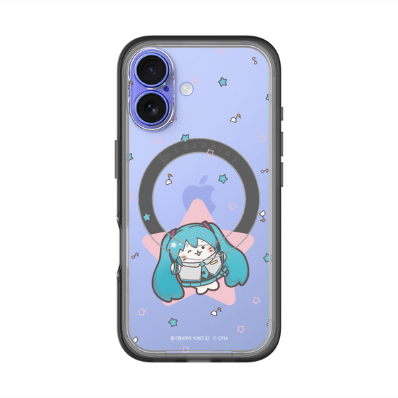 スリムプロテクションプレミアムケース with MagSafe［ しろたん×初音ミク - 初音ミク - しろたん変身 ］