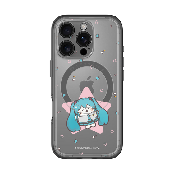 スリムプロテクションプレミアムケース with MagSafe［ しろたん×初音ミク - 初音ミク - しろたん変身 ］