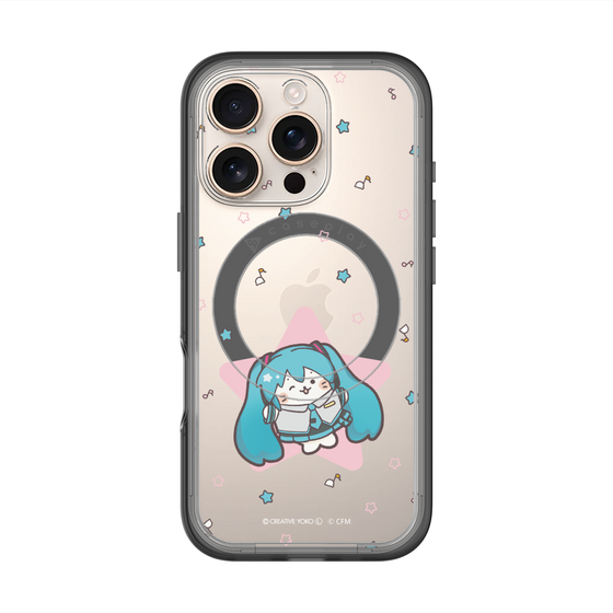 スリムプロテクションプレミアムケース with MagSafe［ しろたん×初音ミク - 初音ミク - しろたん変身 ］
