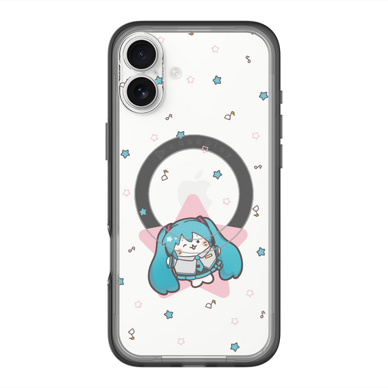 スリムプロテクションプレミアムケース with MagSafe［ しろたん×初音ミク - 初音ミク - しろたん変身 ］