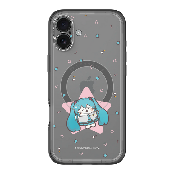 スリムプロテクションプレミアムケース with MagSafe［ しろたん×初音ミク - 初音ミク - しろたん変身 ］
