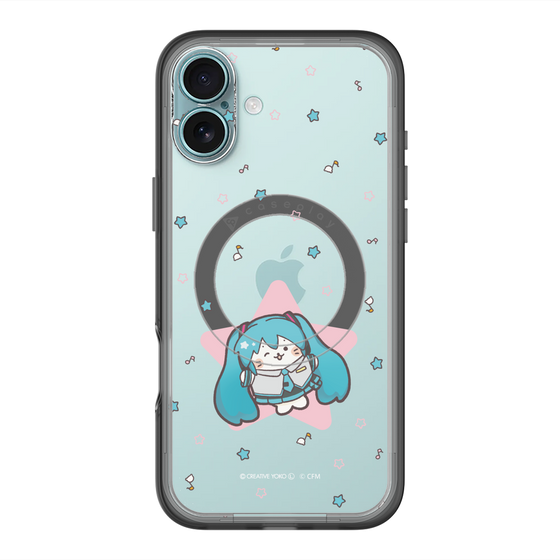 スリムプロテクションプレミアムケース with MagSafe［ しろたん×初音ミク - 初音ミク - しろたん変身 ］