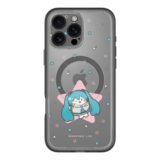 スリムプロテクションプレミアムケース with MagSafe［ しろたん×初音ミク - 初音ミク - しろたん変身 ］