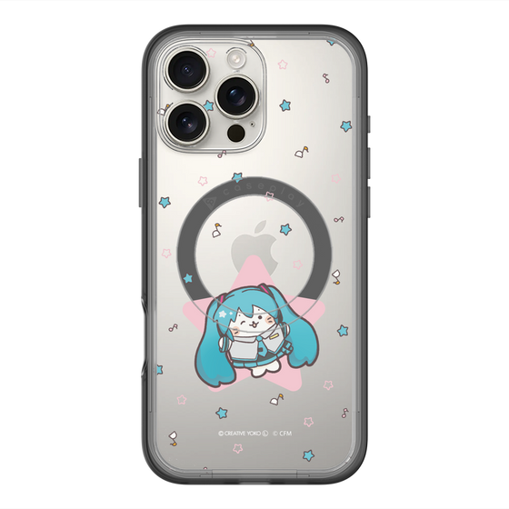 スリムプロテクションプレミアムケース with MagSafe［ しろたん×初音ミク - 初音ミク - しろたん変身 ］
