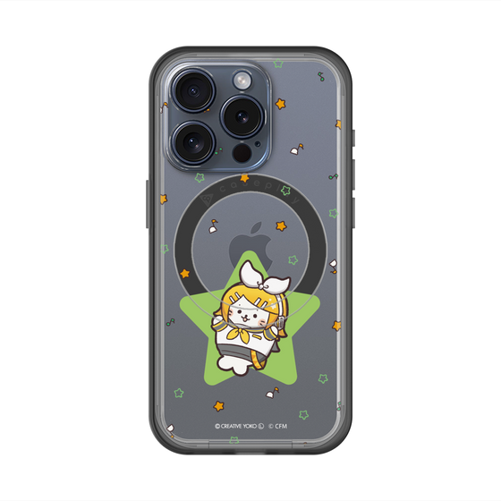 スリムプロテクションプレミアムケース with MagSafe［ しろたん×初音ミク - 鏡音リン - しろたん変身 ］