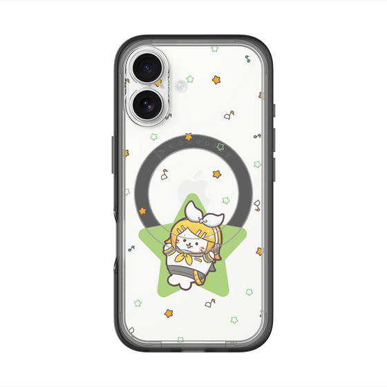 スリムプロテクションプレミアムケース with MagSafe［ しろたん×初音ミク - 鏡音リン - しろたん変身 ］