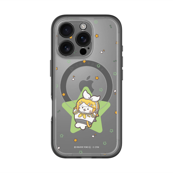 スリムプロテクションプレミアムケース with MagSafe［ しろたん×初音ミク - 鏡音リン - しろたん変身 ］