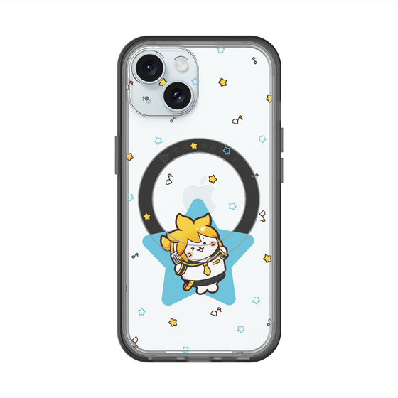 スリムプロテクションプレミアムケース with MagSafe［ しろたん×初音ミク - 鏡音レン - しろたん変身 ］