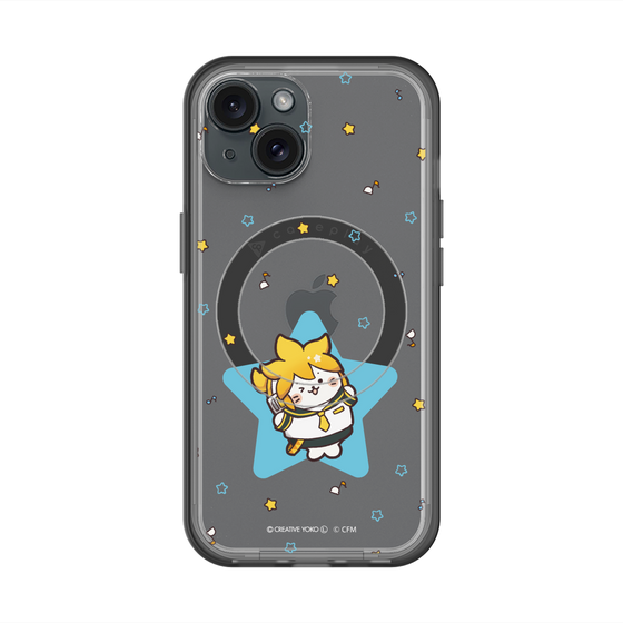 スリムプロテクションプレミアムケース with MagSafe［ しろたん×初音ミク - 鏡音レン - しろたん変身 ］