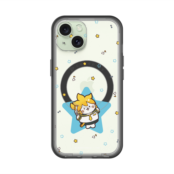 スリムプロテクションプレミアムケース with MagSafe［ しろたん×初音ミク - 鏡音レン - しろたん変身 ］