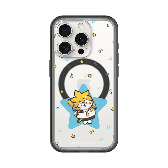 スリムプロテクションプレミアムケース with MagSafe［ しろたん×初音ミク - 鏡音レン - しろたん変身 ］