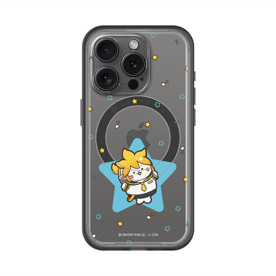 スリムプロテクションプレミアムケース with MagSafe［ しろたん×初音ミク - 鏡音レン - しろたん変身 ］
