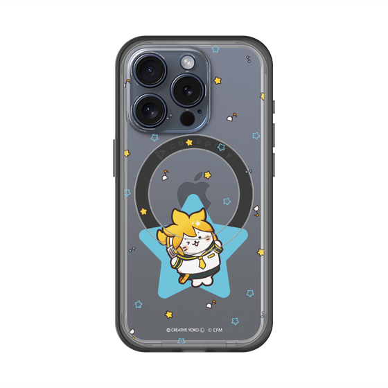 スリムプロテクションプレミアムケース with MagSafe［ しろたん×初音ミク - 鏡音レン - しろたん変身 ］