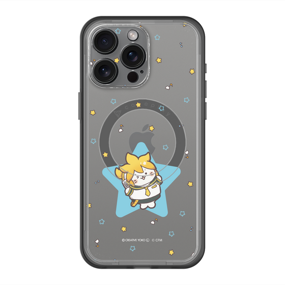 スリムプロテクションプレミアムケース with MagSafe［ しろたん×初音ミク - 鏡音レン - しろたん変身 ］
