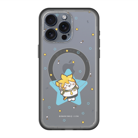スリムプロテクションプレミアムケース with MagSafe［ しろたん×初音ミク - 鏡音レン - しろたん変身 ］