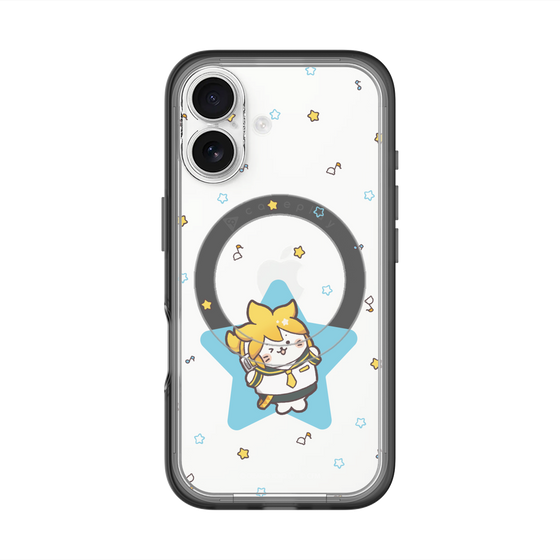 スリムプロテクションプレミアムケース with MagSafe［ しろたん×初音ミク - 鏡音レン - しろたん変身 ］