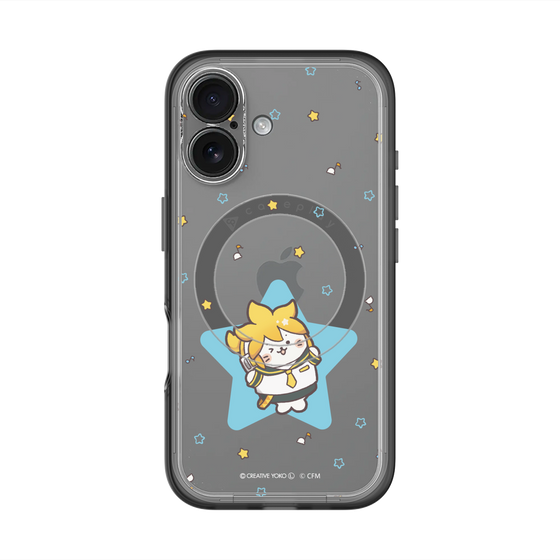 スリムプロテクションプレミアムケース with MagSafe［ しろたん×初音ミク - 鏡音レン - しろたん変身 ］