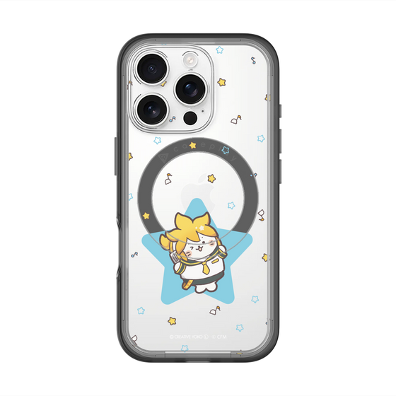 スリムプロテクションプレミアムケース with MagSafe［ しろたん×初音ミク - 鏡音レン - しろたん変身 ］