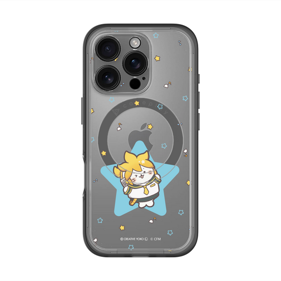 スリムプロテクションプレミアムケース with MagSafe［ しろたん×初音ミク - 鏡音レン - しろたん変身 ］